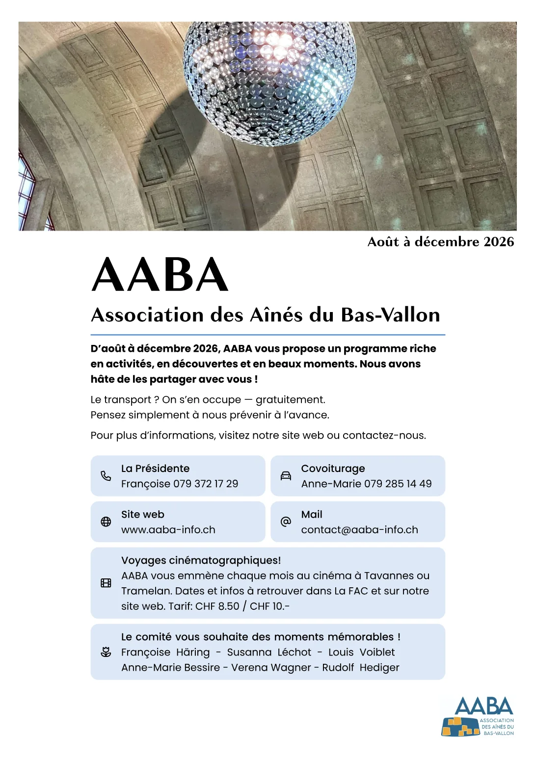 Front cover of the second edition — the same mirror ball, the new season and the transport numbers