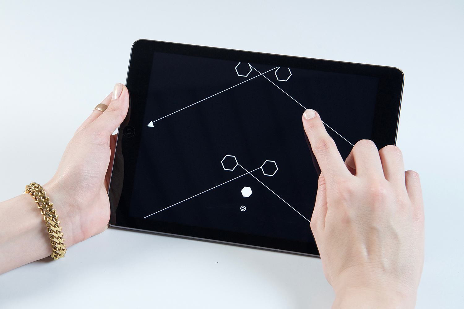 Lazer — a later level with a denser laser pattern